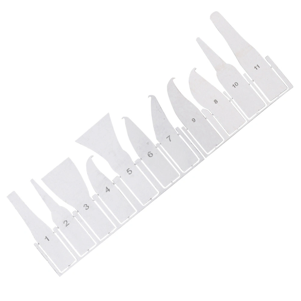 11-in-1 BGA IC Chip CPU Glue Removal Knife Blade Set Repair Tools For Mobile Phone