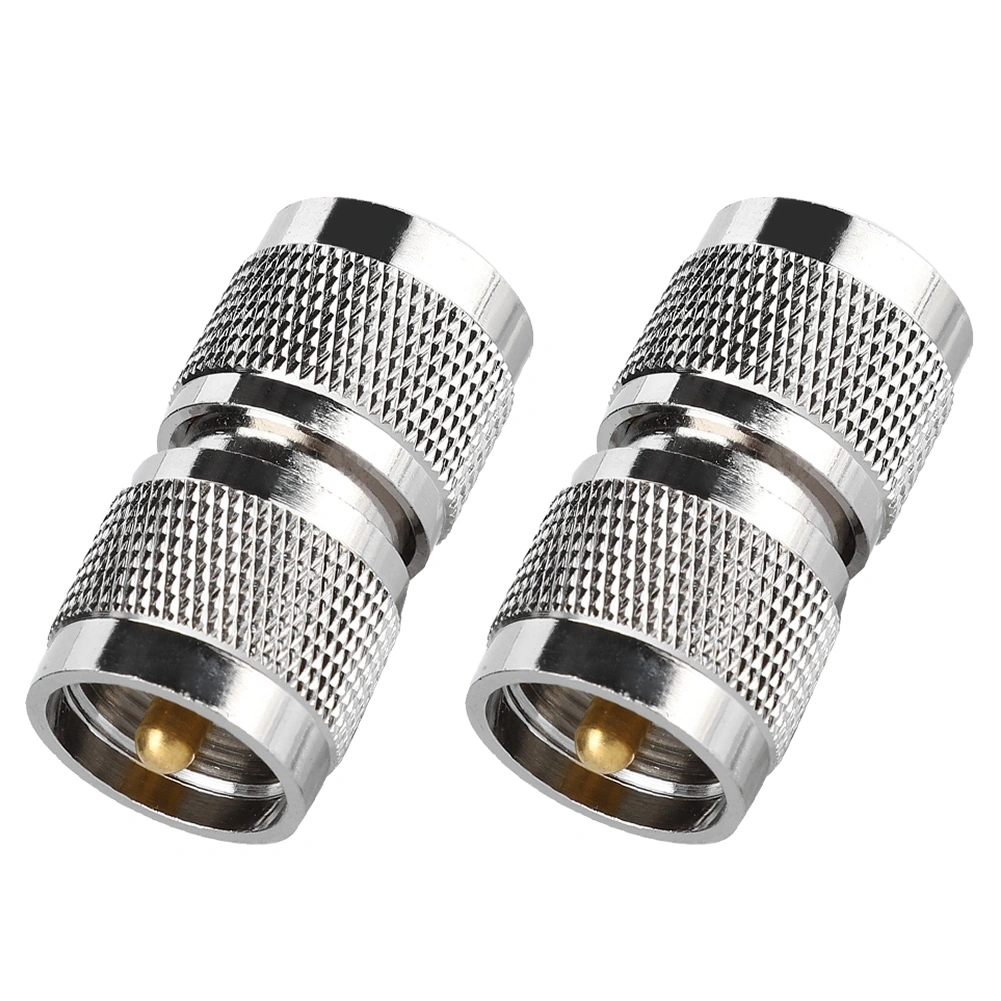 2PCS N Male to UHF Male Adapter High RF Low Loss Coaxial Adapter Connector