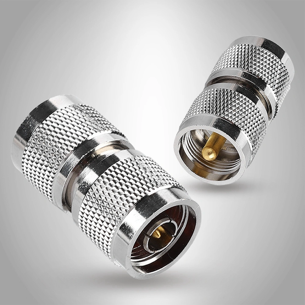 2PCS N Male to UHF Male Adapter High RF Low Loss Coaxial Adapter Connector