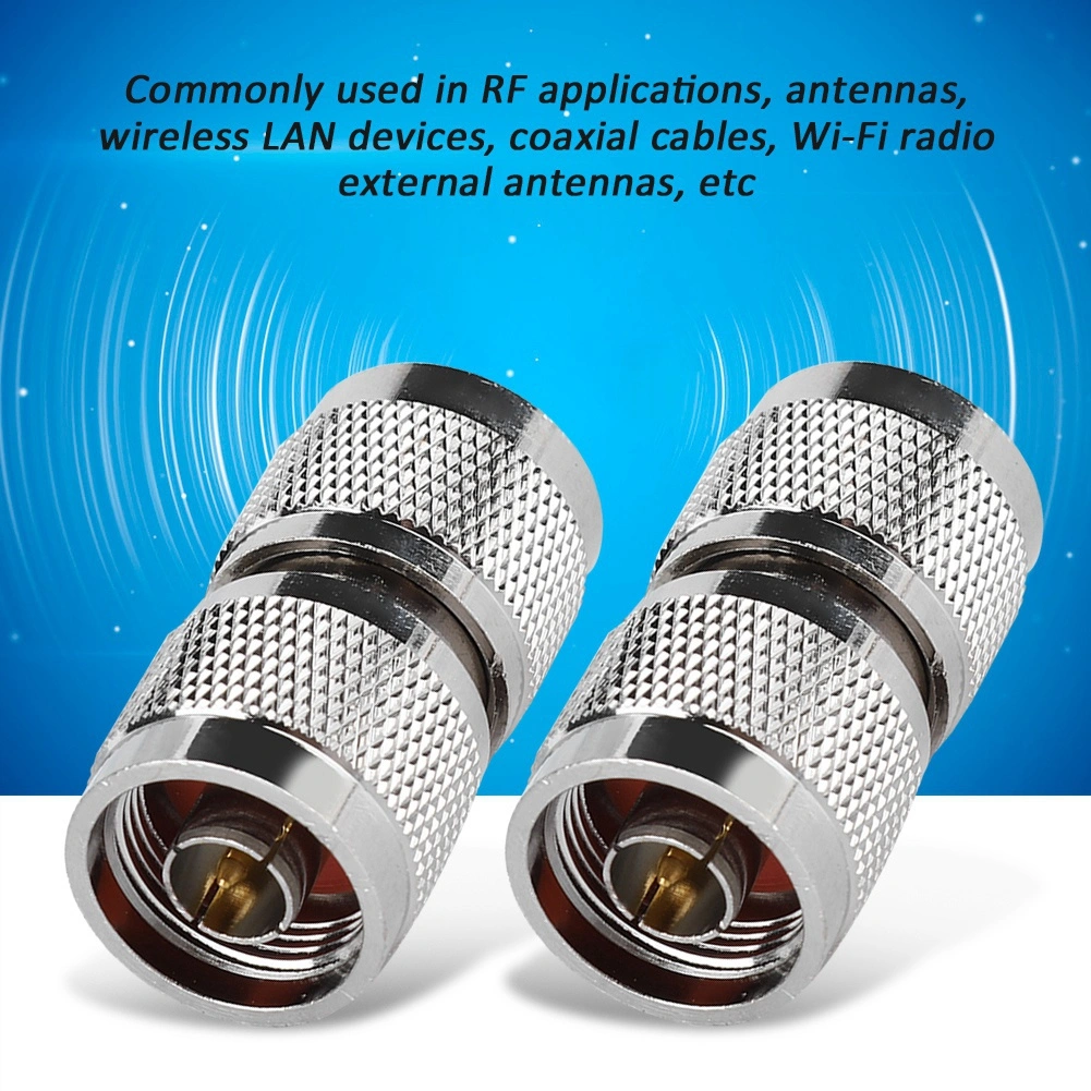 2PCS N Male to UHF Male Adapter High RF Low Loss Coaxial Adapter Connector