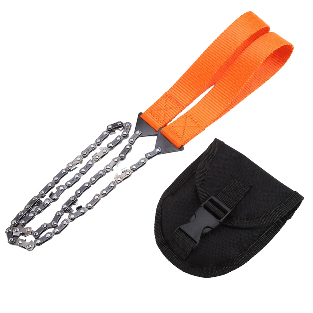 Portable Handheld Survival Chain Saw Emergency Chainsaw with Bag Camping Hiking Tool