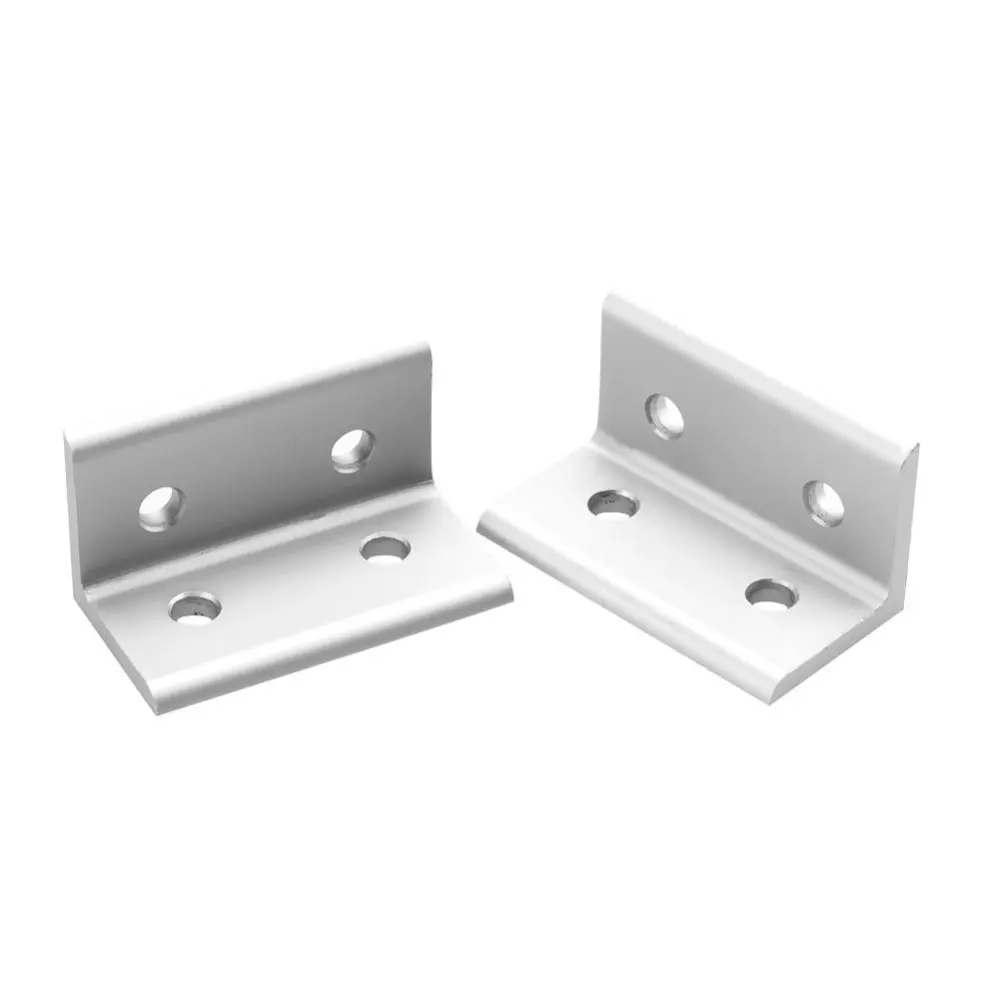 4 Holes Aluminum Profile Corner Bracket Right Angle Brace Fixing Fastener for Furniture (4080)