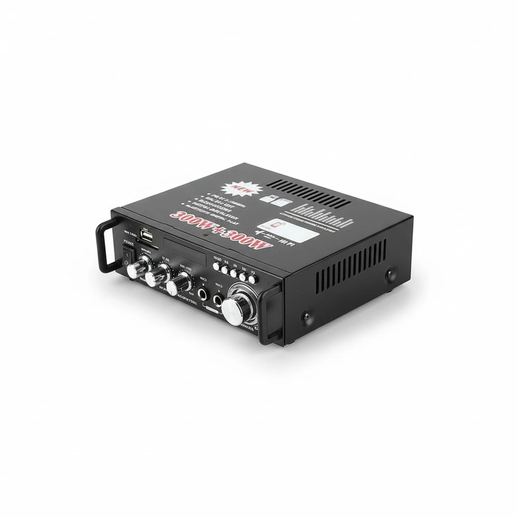 Car 12V Digital Remote Control Audio AMP Bluetooth HiFi Stereo Power Amplifier