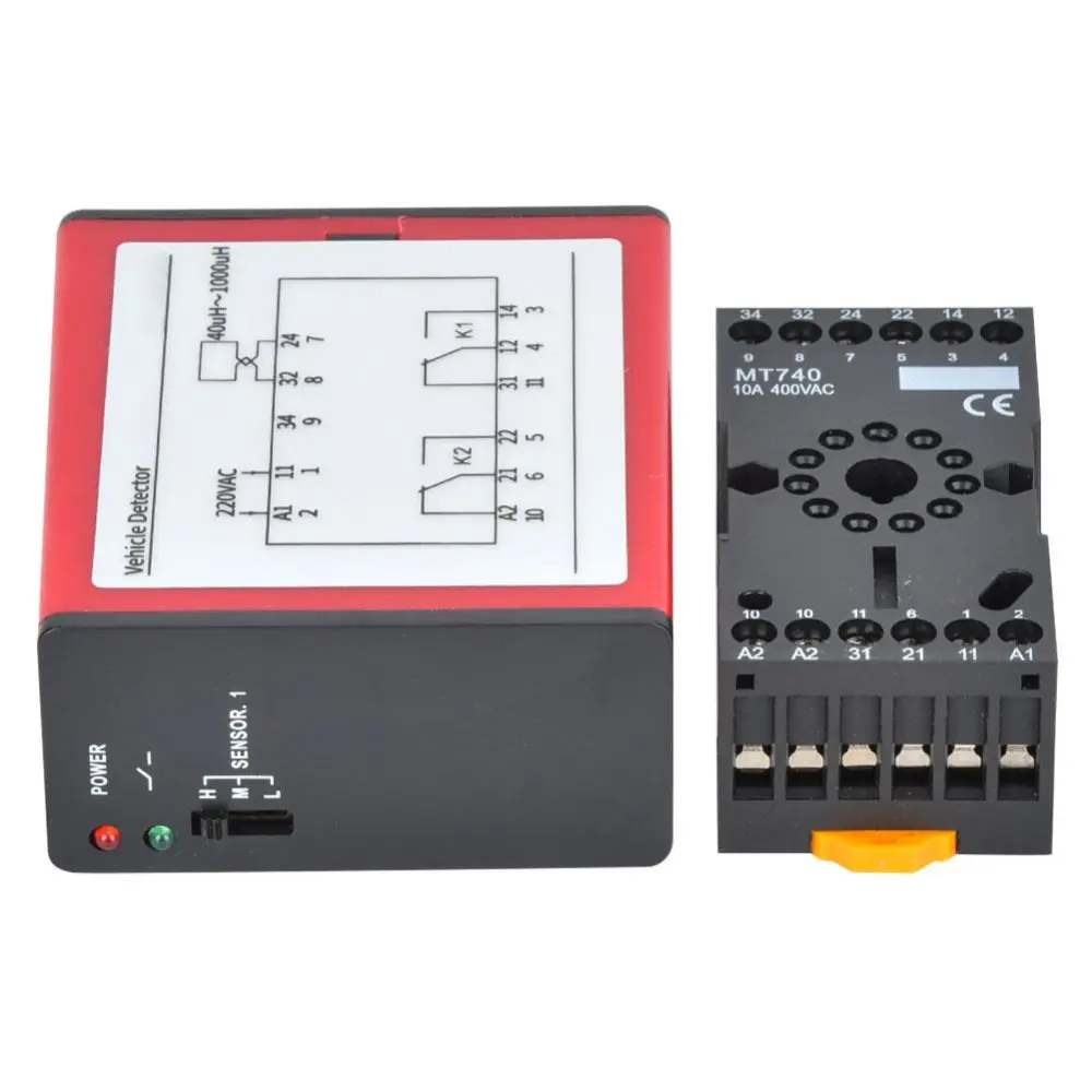 Single Channel Inductive Loop Vehicle Detector for Parking Lot Access Control