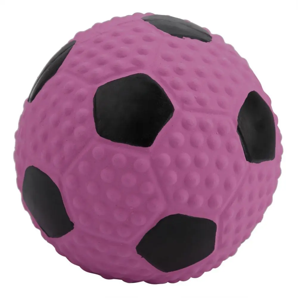 1pc Dog Chew Toys Balls Squeak Bite-resistant for Pet Puppy Training Toy(Purple)