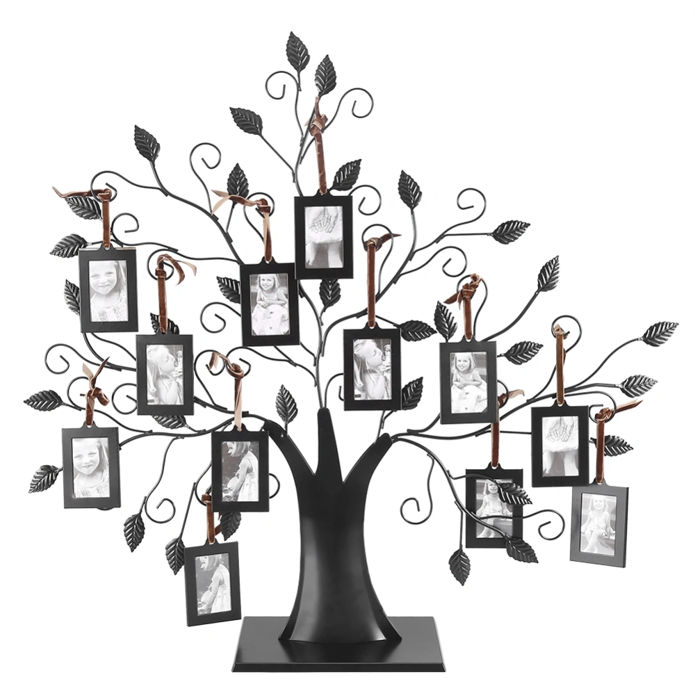 Photos Display Tree Metal Hanging Pictures Frame Tabletop Ornaments Decor for DIY Gifts (L)