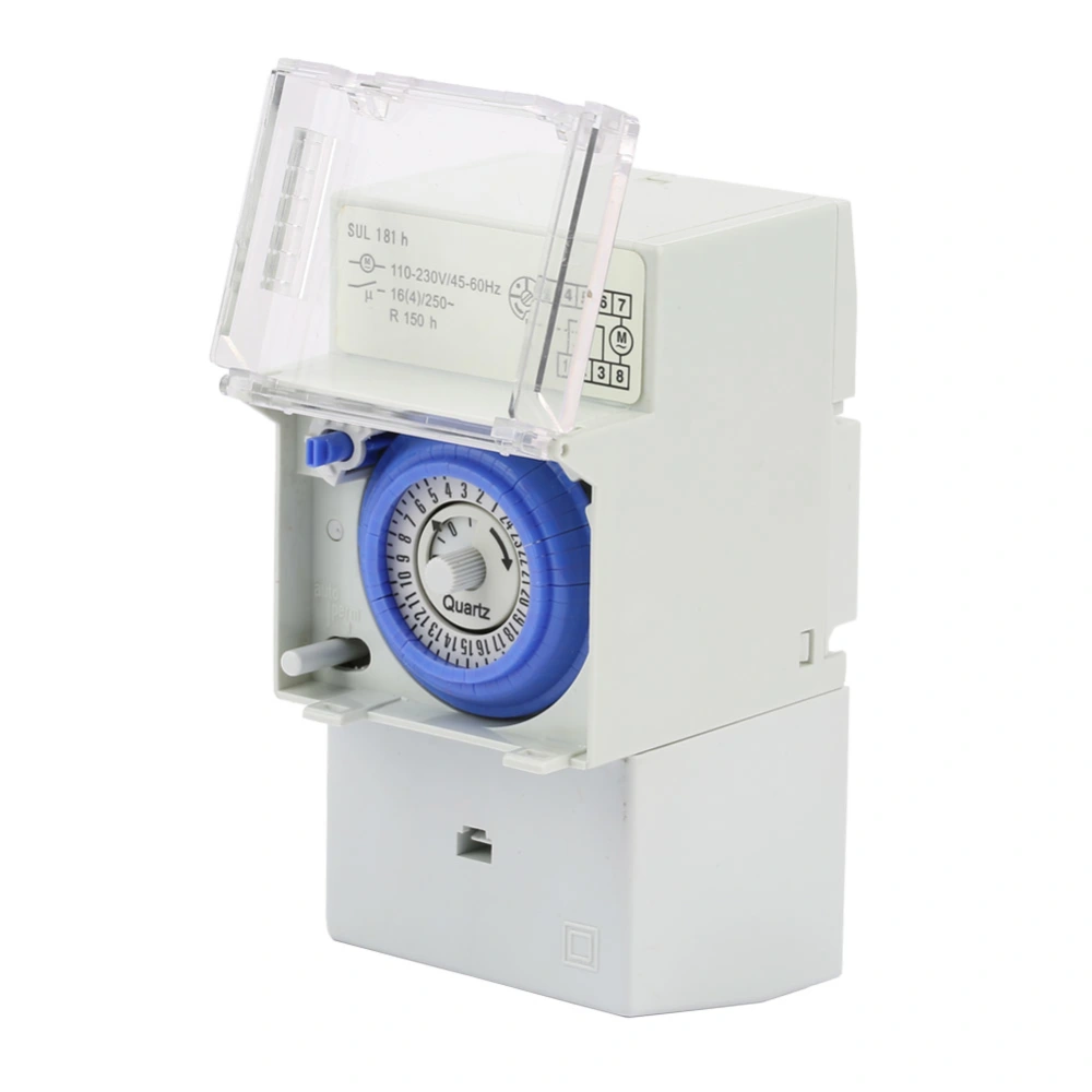 110-230v SUL181H 24 Hours Analog Mechanical Timer Manual/Auto Controller Time Switch