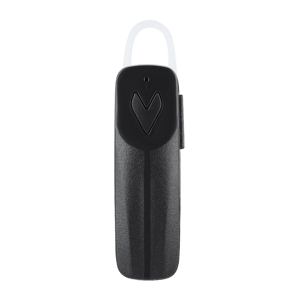 Wireless Bluetooth Single In-ear Bluetooth Hands-free Earpiece Headset Business Earphone Black