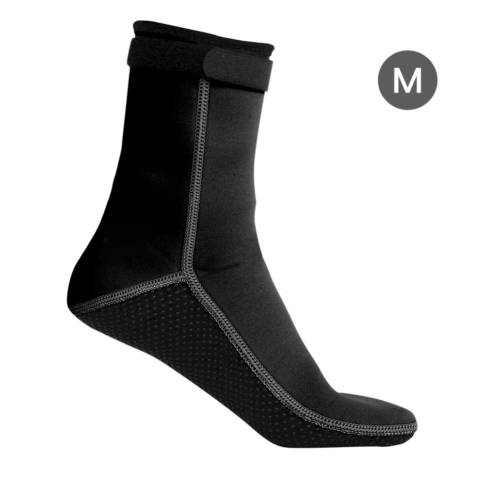 HISEA Snorkeling Socks Anti-skid Anti-cold for Swimming Diving 3MM Thickness(Black M)