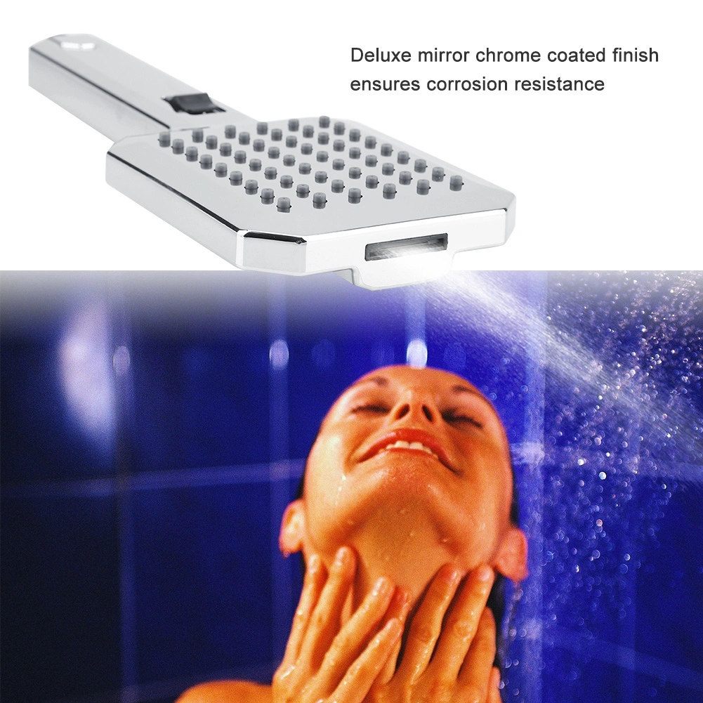 High Pressure Handheld Shower Head Multifunctional Showerhead in Polished Chrome Finish(Silver)