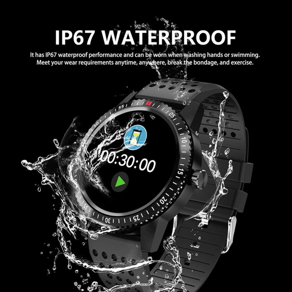 Heart Rate&Blood Pressure Monitor Water Proof Smart Watch with G-sensor Step Counter