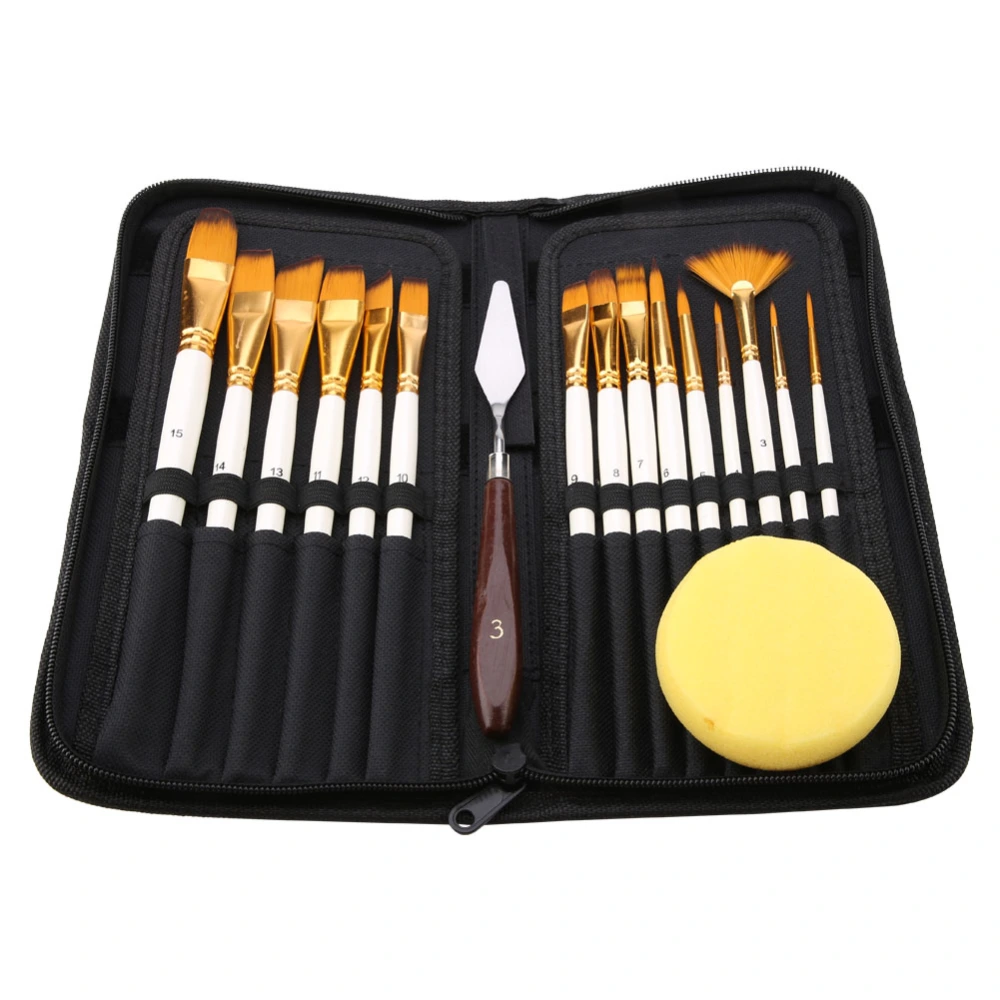 Paint Brushes Set Wood Handle Artist Watercolor Brushes for Gouache Watercolor Painting Tools