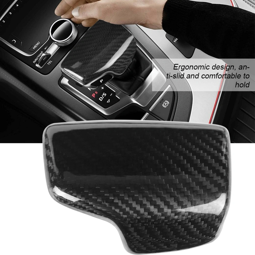 Carbon Fiber Car Gear Shift Knob Head Cover Trim for Audi A4 S4 RS4 B9 A5 S5 RS5 Q5 Q7