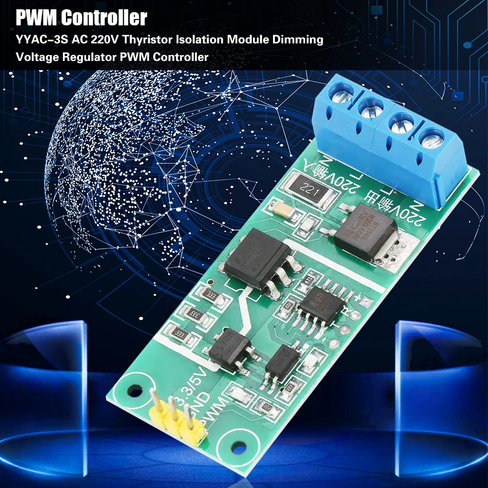 YYAC-3S AC 220V Thyristor Isolation Module Dimming Voltage Regulator PWM Controller