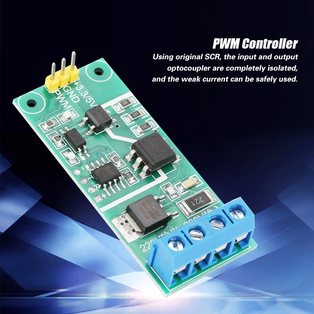 YYAC-3S AC 220V Thyristor Isolation Module Dimming Voltage Regulator PWM Controller