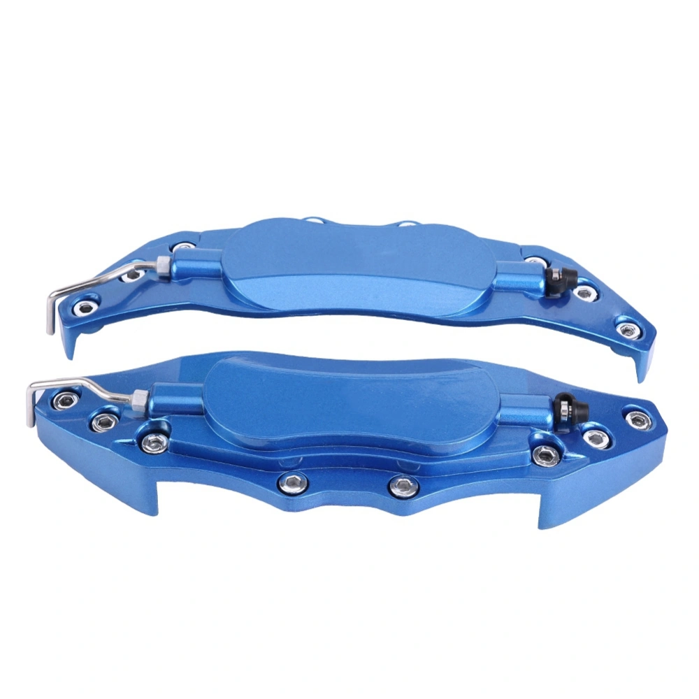 2pcs Car Aluminum Endless Brake Caliper Protector Cover for Wheel Hub 18in-19in Large (Blue)