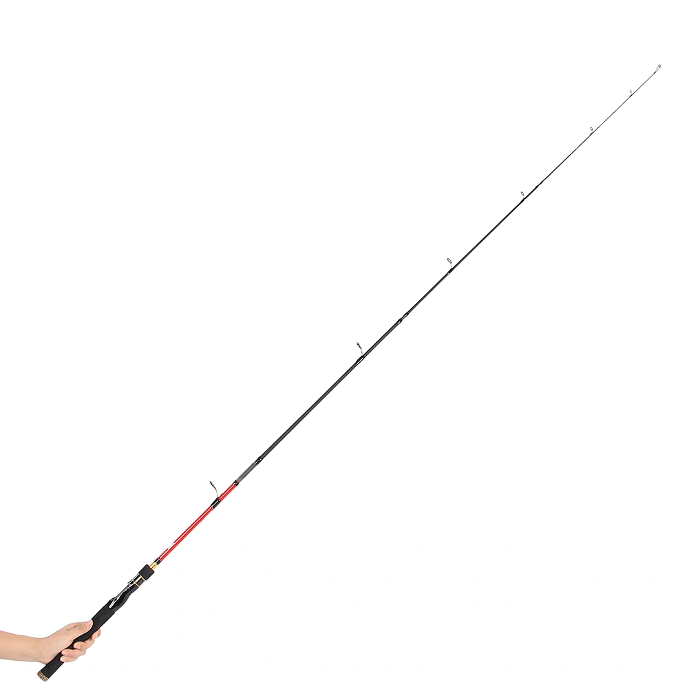 4 Section Carbon Fiber Fishing Rod Ultra Light Portable Travel Pole Straight Handle(1.8M)