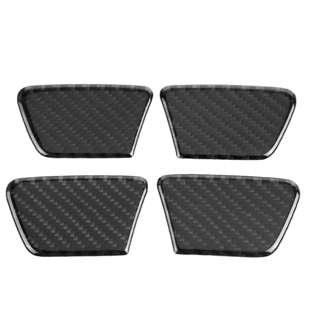 4Pcs Carbon Fiber Interior Door Bowl Decorative Cover Trim for Chevrolet Cruze 09-15