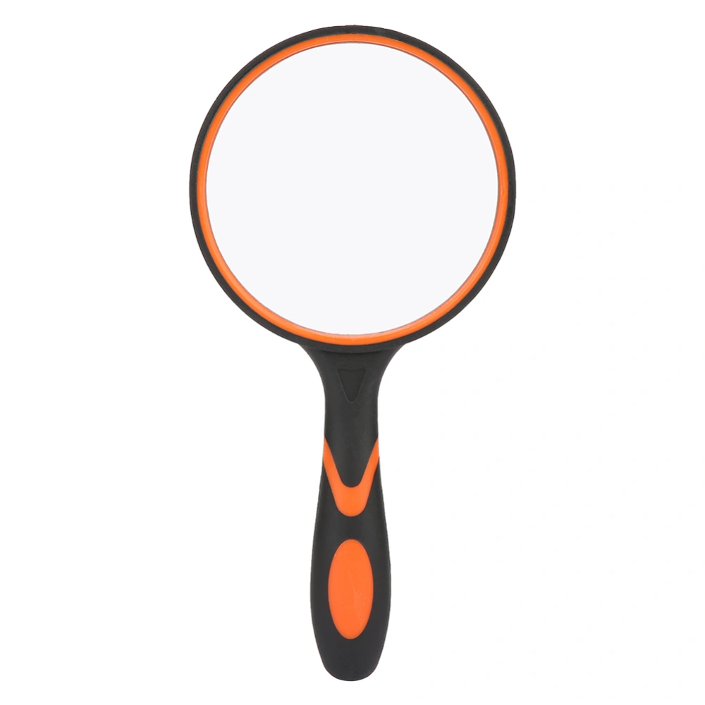 4X Magnifying Glass Handheld Magnifier with Rubber Handle for Reading Insect Observation 75mm