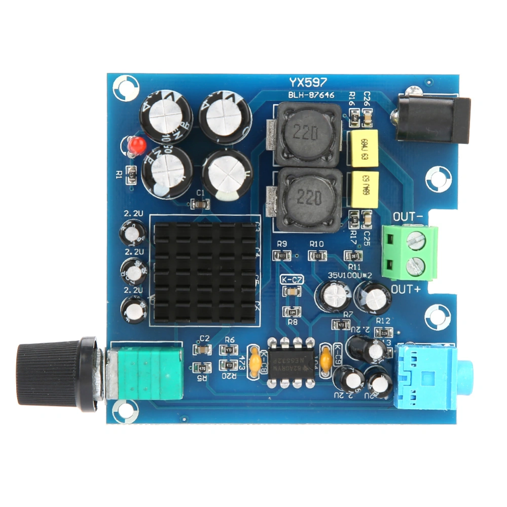 TPA3116D2 Digital Audio Power Amplifier Board 100W Single Channel 8-25VDC