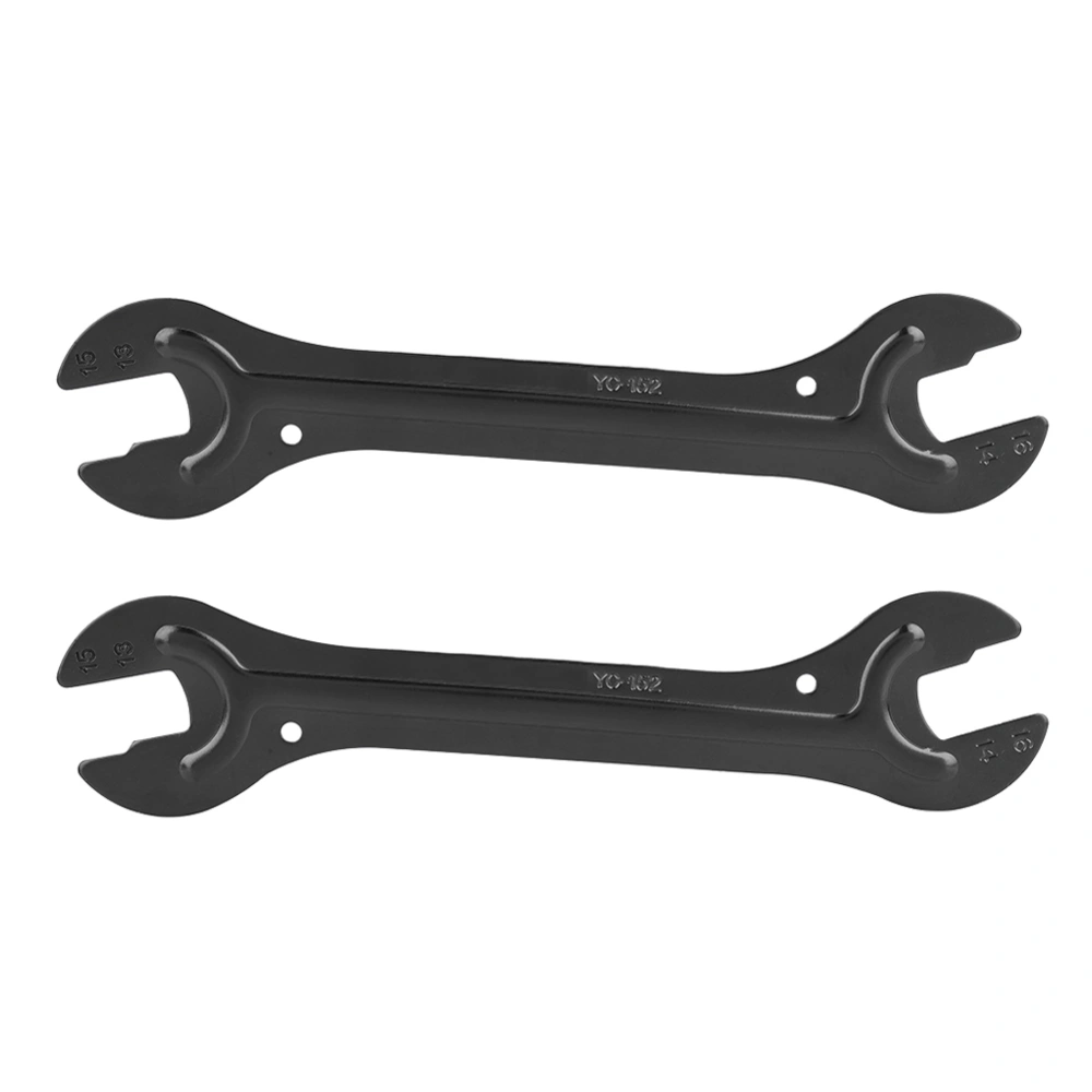 2Pcs Carbon Steel Bicycle Hub Cone Spanner Wrench Repairing Tool YC-152