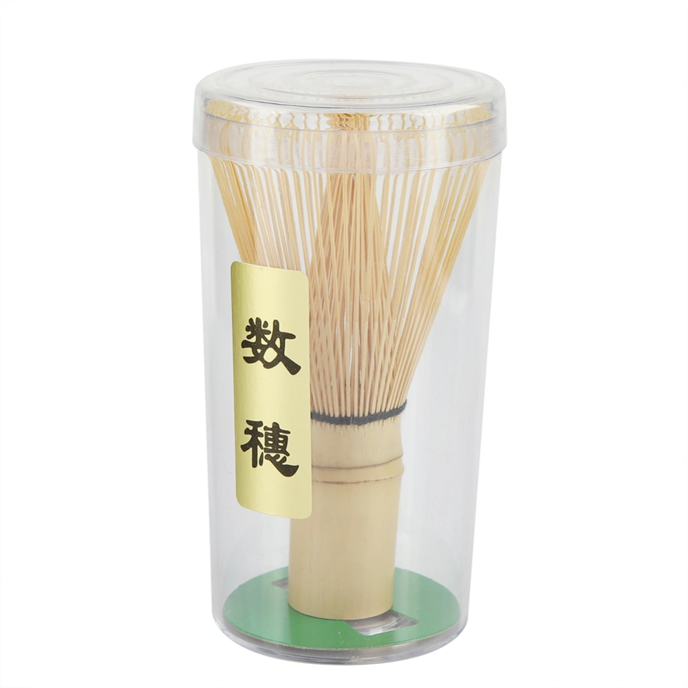 Natural Bamboo Tea Whisk Chasen Preparing Matcha Powder Brush Tool(72 Prongs)