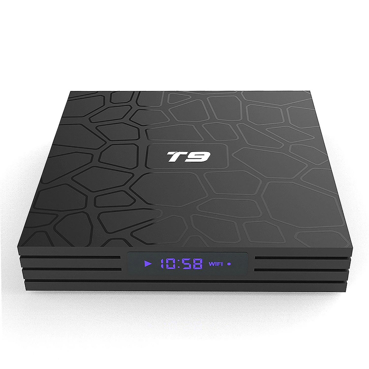 T9 RK3328 4K 2.4G WIFI Bluetooth USB 3.0 32GB Smart TV Box for Android 9.0 (US Plug 110-240V)