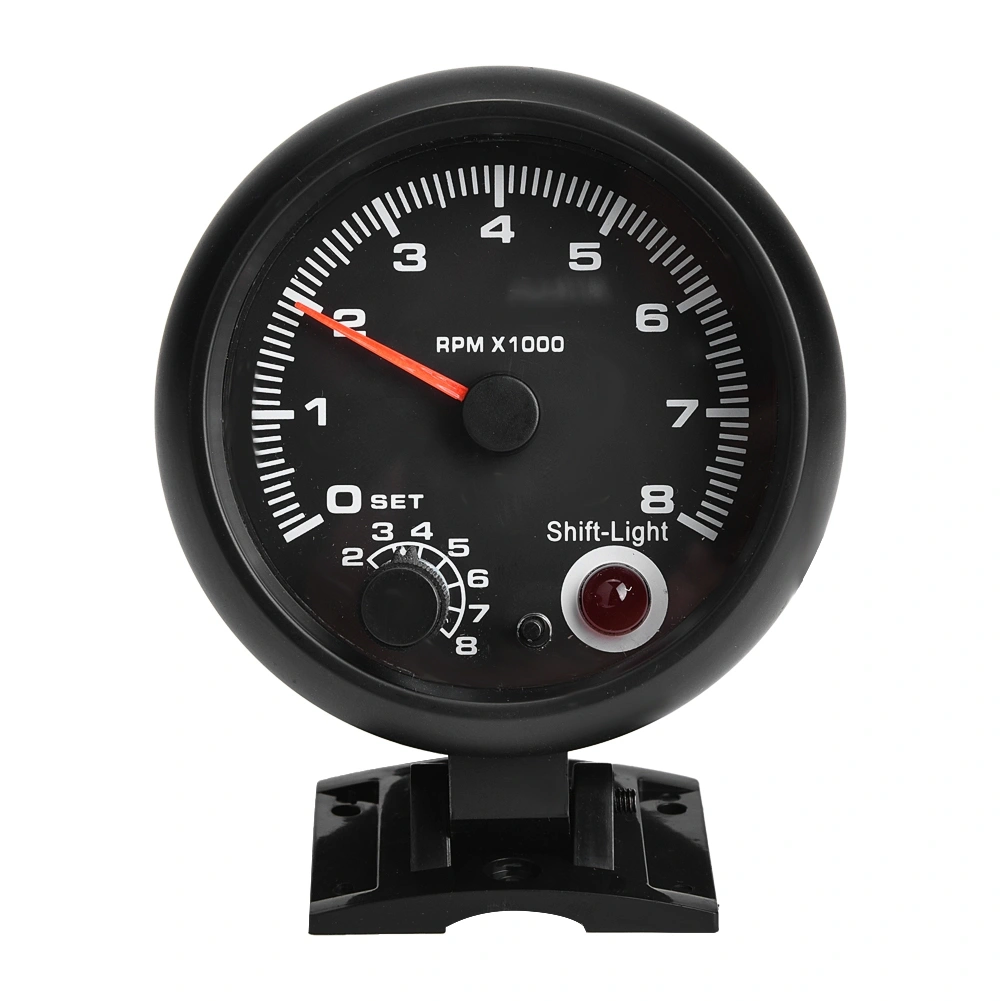 Car Universal 12V 0-8000 RPM Tachometer Tacho Gauge Meter LED Shift Light