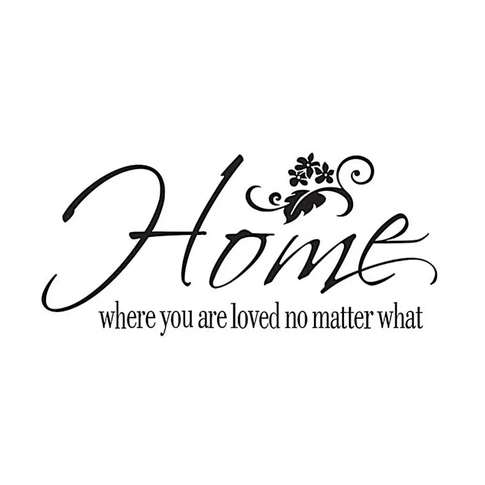 Adhesive Quote Motto Wall Sticker Bedroom Living Room Wall Decal Home Decoration