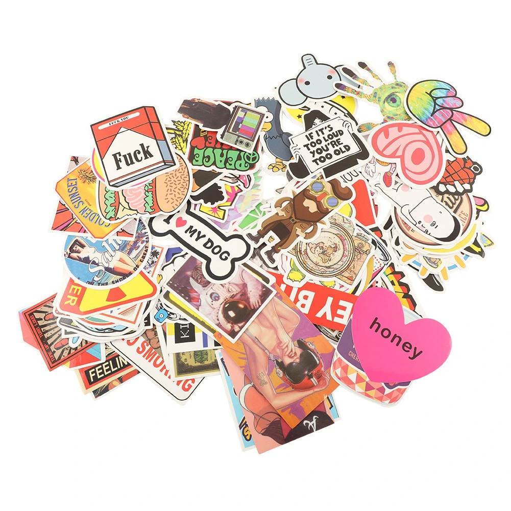 100 Pcs Laptop Stickers Car Bicycle Luggage Decal Graffiti Patches Skateboard Stickers Type A