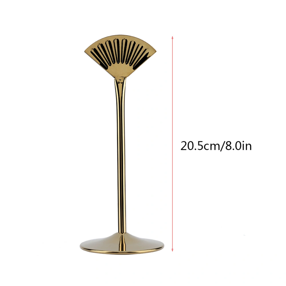 Stainless Steel Table Number Holder Stands Card Holders for Wedding Birthday Party(Gold 8in)