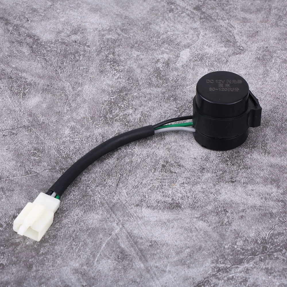 3 Pins Round Turn Signal Flasher Relay Blinker for GY6 50-150cc Motorcycles Scooters Moped ATV