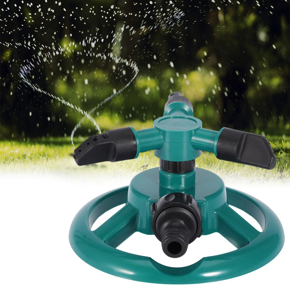 360° Fully 3 Nozzle Circle Rotating Watering Sprinkler Irrigation System  for Garden EU