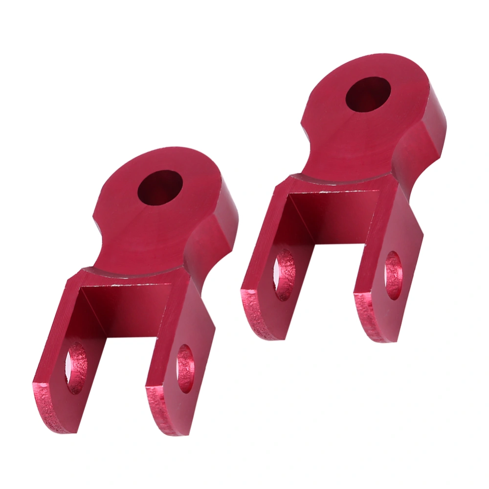 2pcs Universal Motorcycle Damping Heighten Device Shock Absorbers 5cm Chassis Red (No Screw)