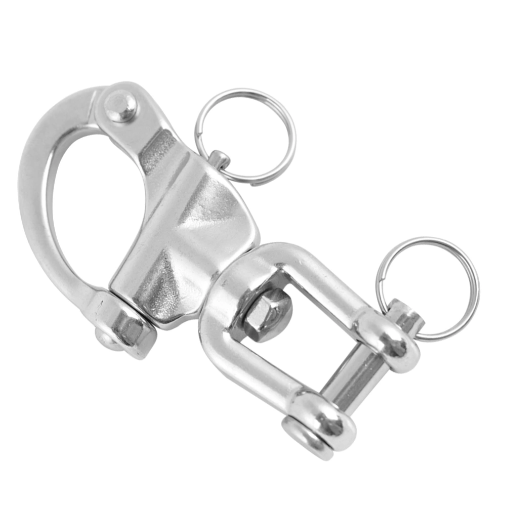 Quick Release Swivel Eye Snap Boat Shackle Stainless Steel Marine Yacht Sailing(12*70mm)