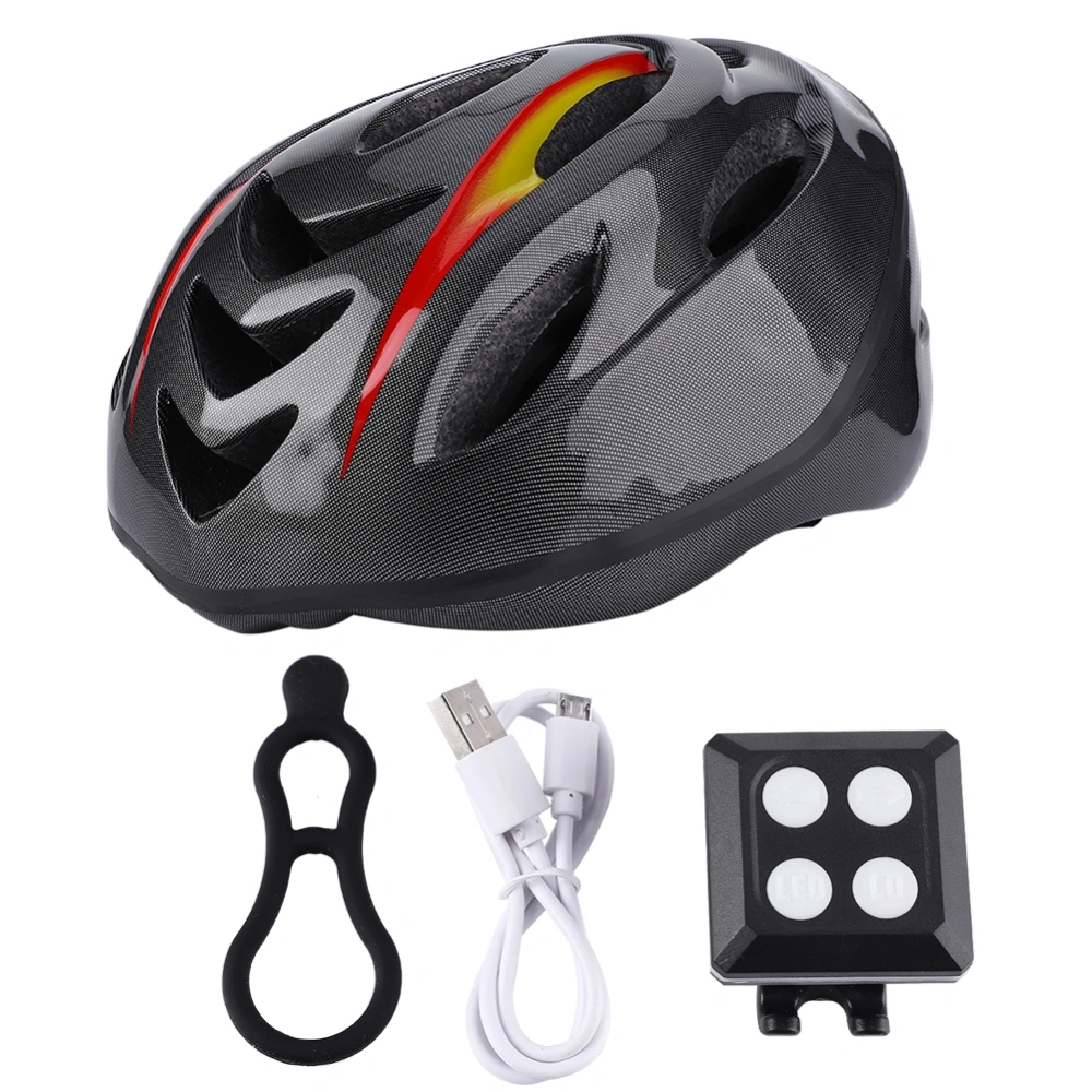 USB Chargeable Waterproof Cycling Smart Steering Helmet Mountain Road Riding Accessory