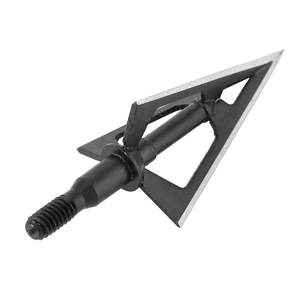 6Pcs Archery Arrow Arrowhead Target Point Blade Tip Broadheads Hunting Repair Accessory