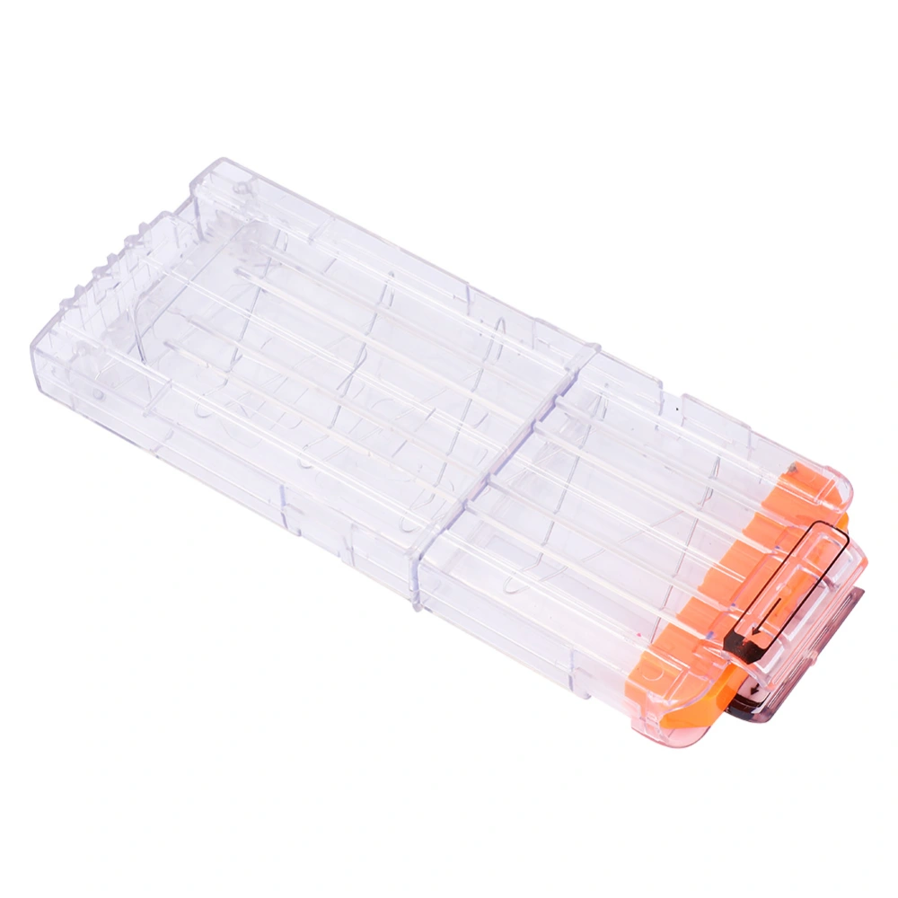 Reload Clip Magazine Darts Replacement Magazine Transparent Toy Gun Soft Bullet Clip for 12