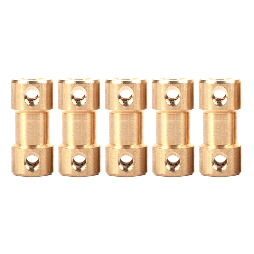 5pcs Motor Copper Shaft Coupling Coupler Connector Sleeve Transfer Joint Adapter (2.0-2.0mm)