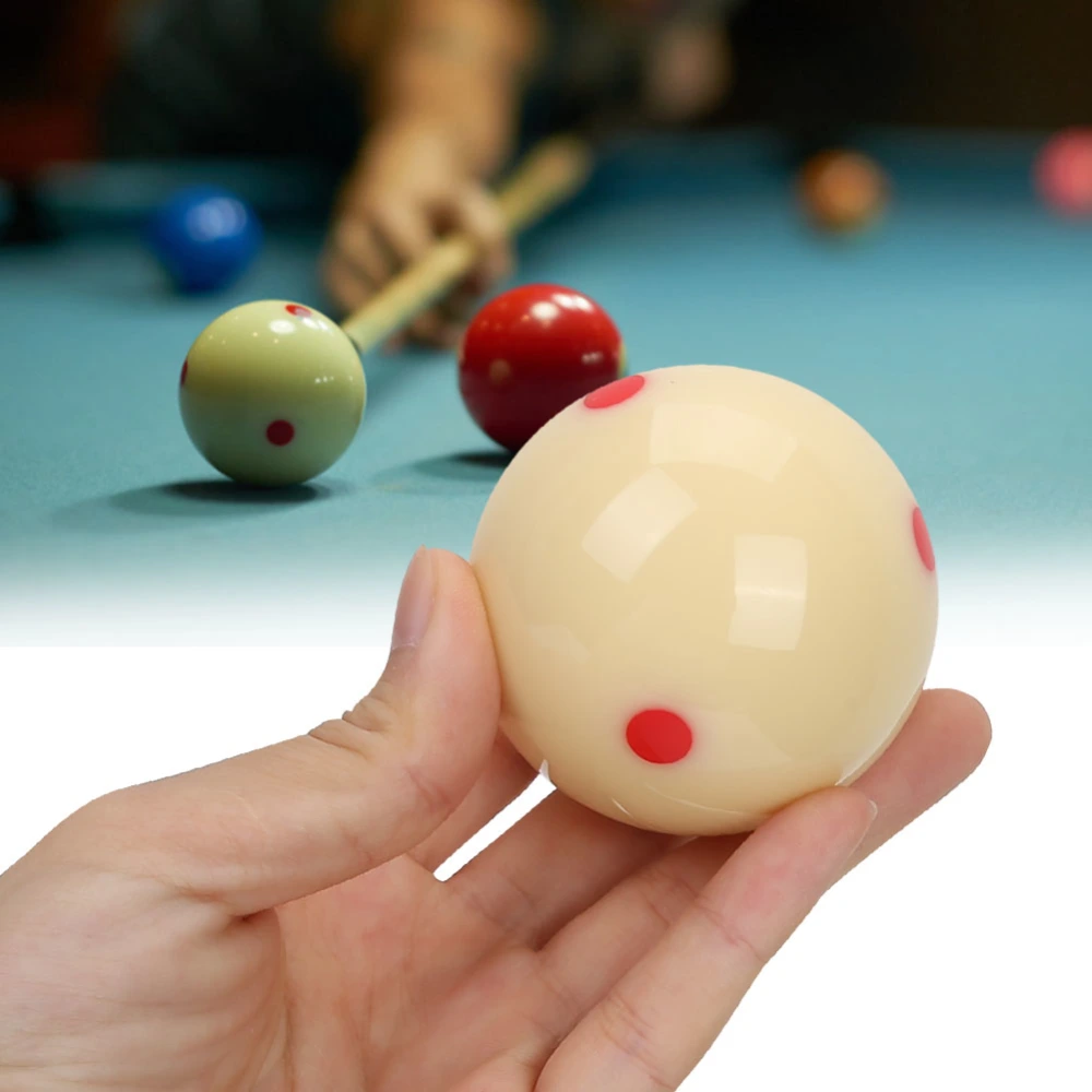 5.72cm Resin Billiard Training Ball Red Dot-Spot Practice Pool Balls for Adults Kids