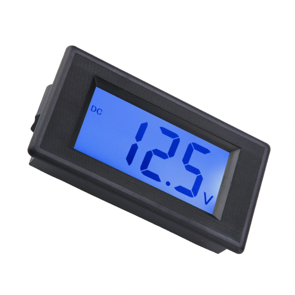 4-30V Two Wire LCD Display Voltmeter Digital Voltage Power Tester with Blue Screen Backlight