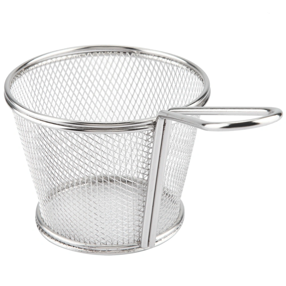 Mini Stainless Steel Chips Deep Fry Baskets Food Presentation Strainer Potato Cooking Tool