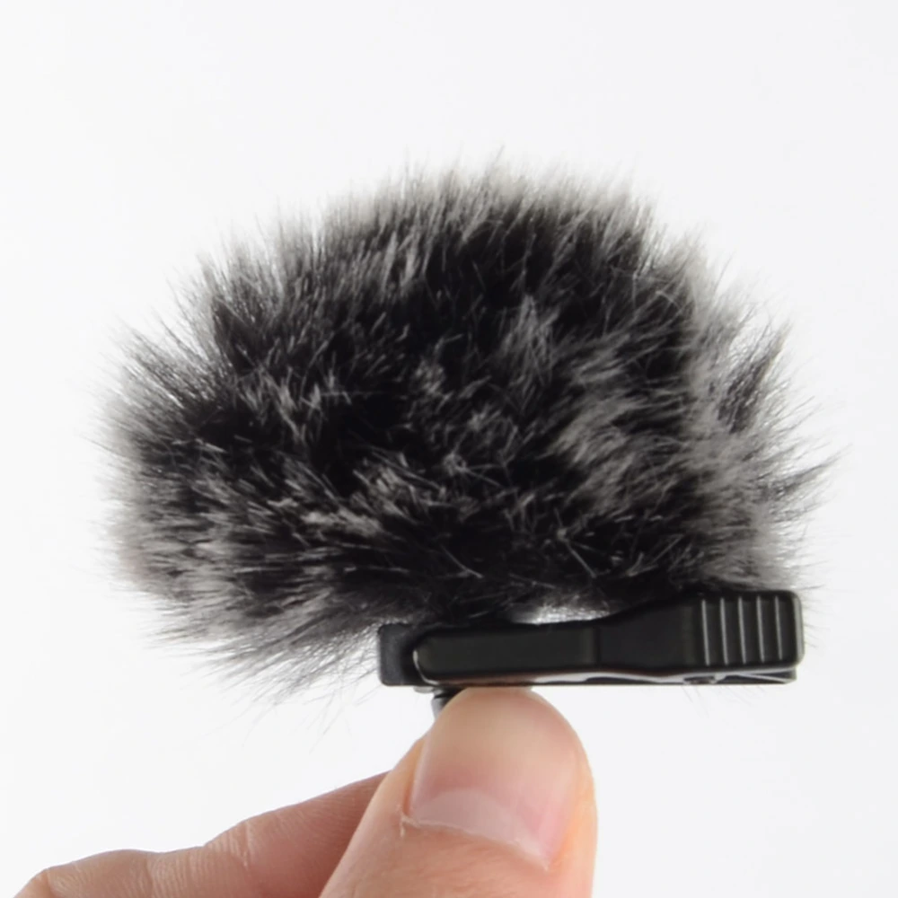 Durable Black Microphone Furry Cover Windscreen Windshield Muff Fur for Wm6/WM8/M1