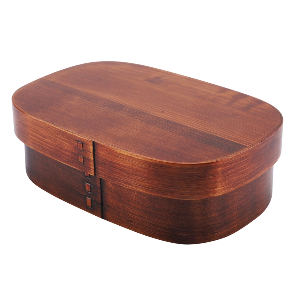 Vintage Natural Wooden Lunch Containers Box Wood Bento Boxes 18*12*5.5cm