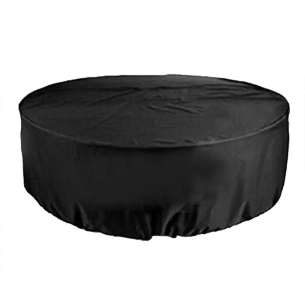 Round Oxford Cloth Outdoor Furniture Cover Dust Proof Rainproof Garden Patio Table Chair Cover