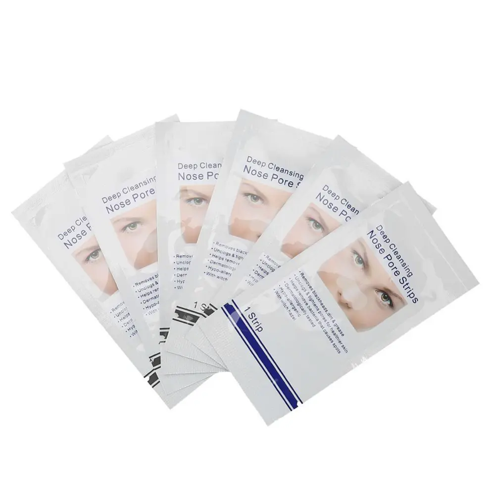 6pcs Deep Cleaning Pore Strips Blackhead Acne Removal Mask Skin Care Peel-off Nose Mask