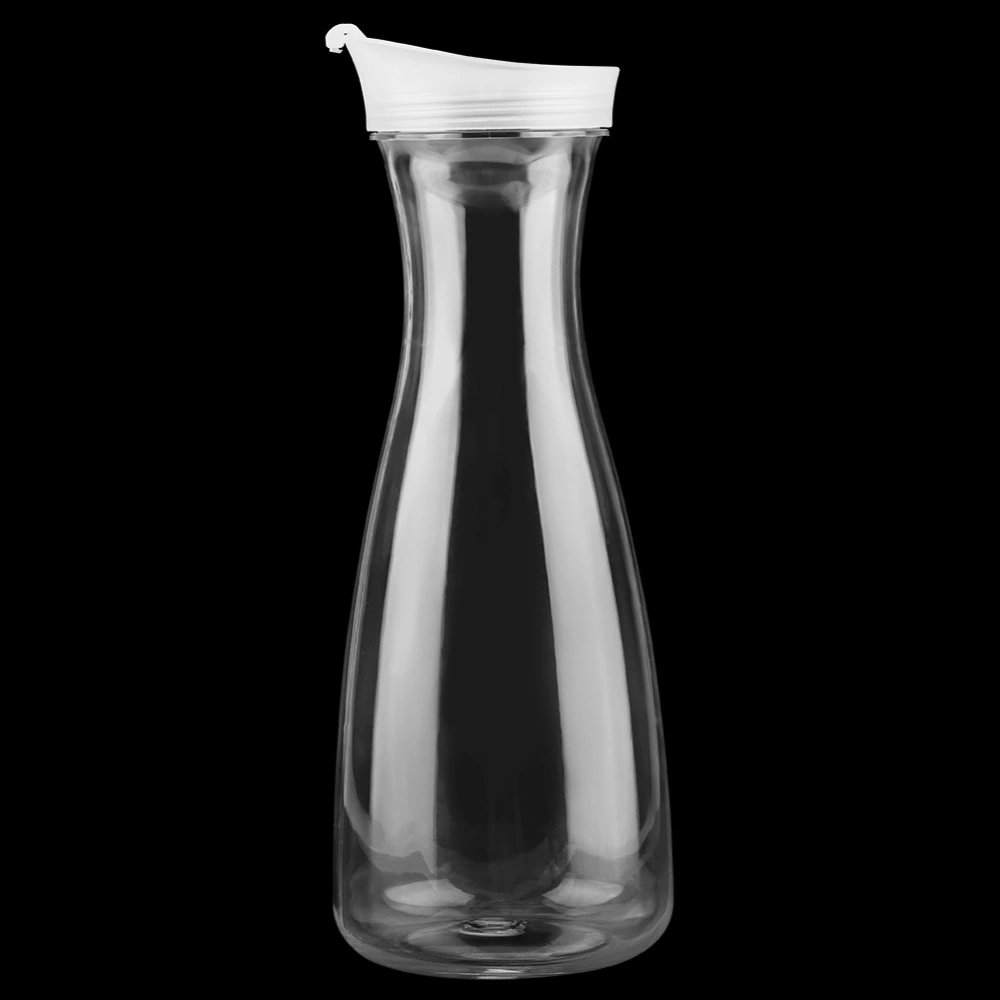 1000ml Acrylic Transparent Juice Bottle Water Jug Ice Cold Juice Jug with Lid for Bar Home Use