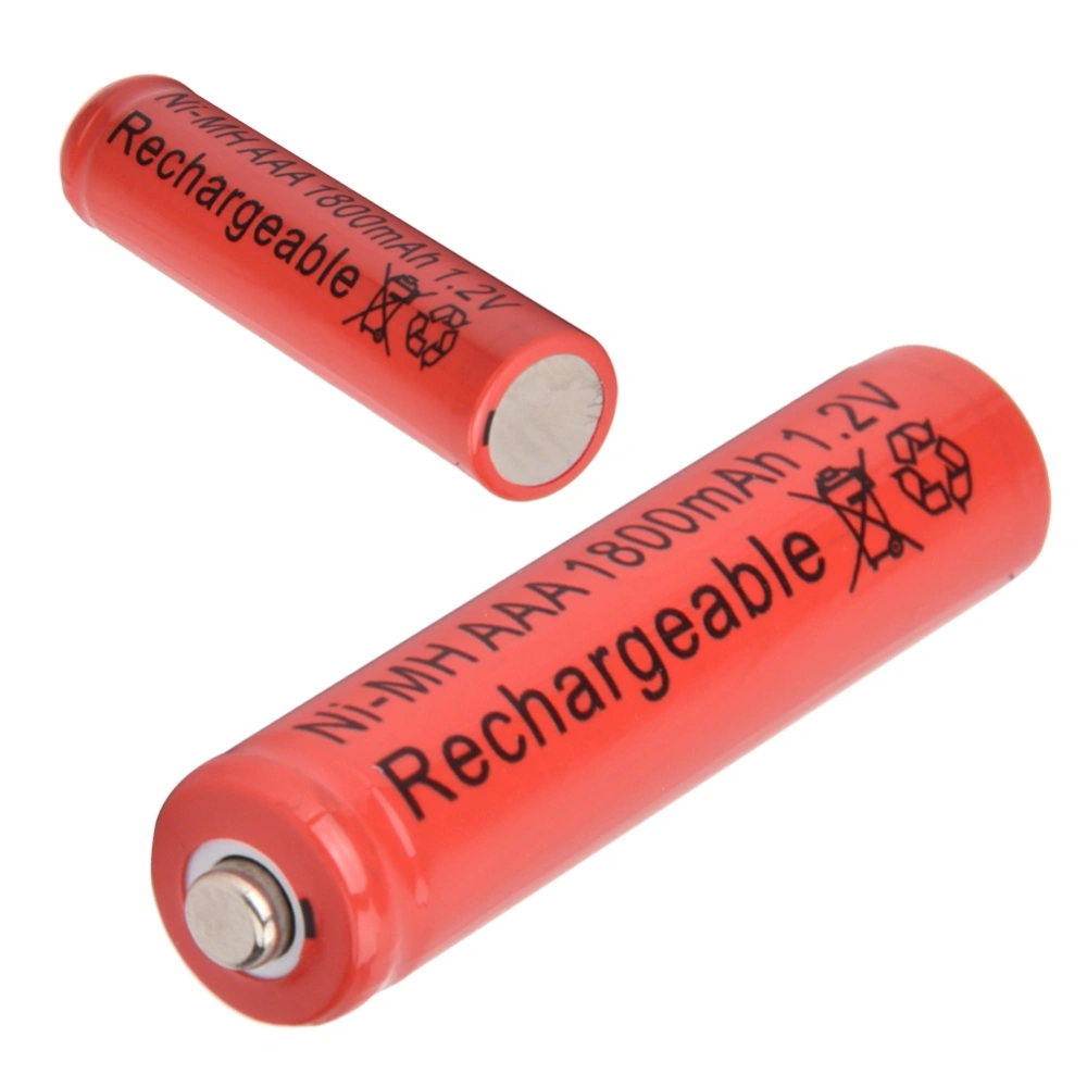 4pcs Original ??AAA 1800mAh Rechargeable Ni-MH Dry Battery For LED Flashlight(Red)