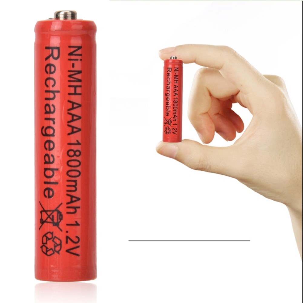 4pcs Original ??AAA 1800mAh Rechargeable Ni-MH Dry Battery For LED Flashlight(Red)