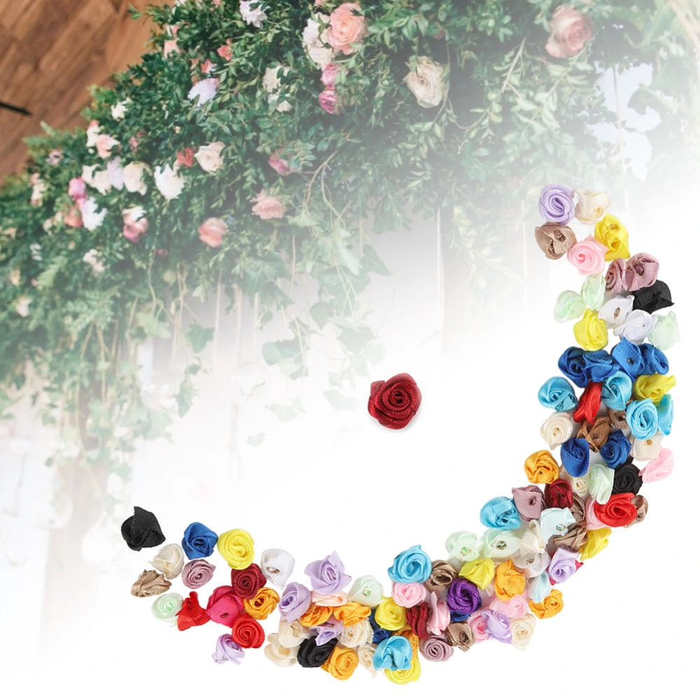 100pcs Artificial Plastic Flower DIY Garland Woven Accessories Home Wedding Decor (2#)